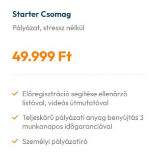 Starter csomag - Pályázatírás